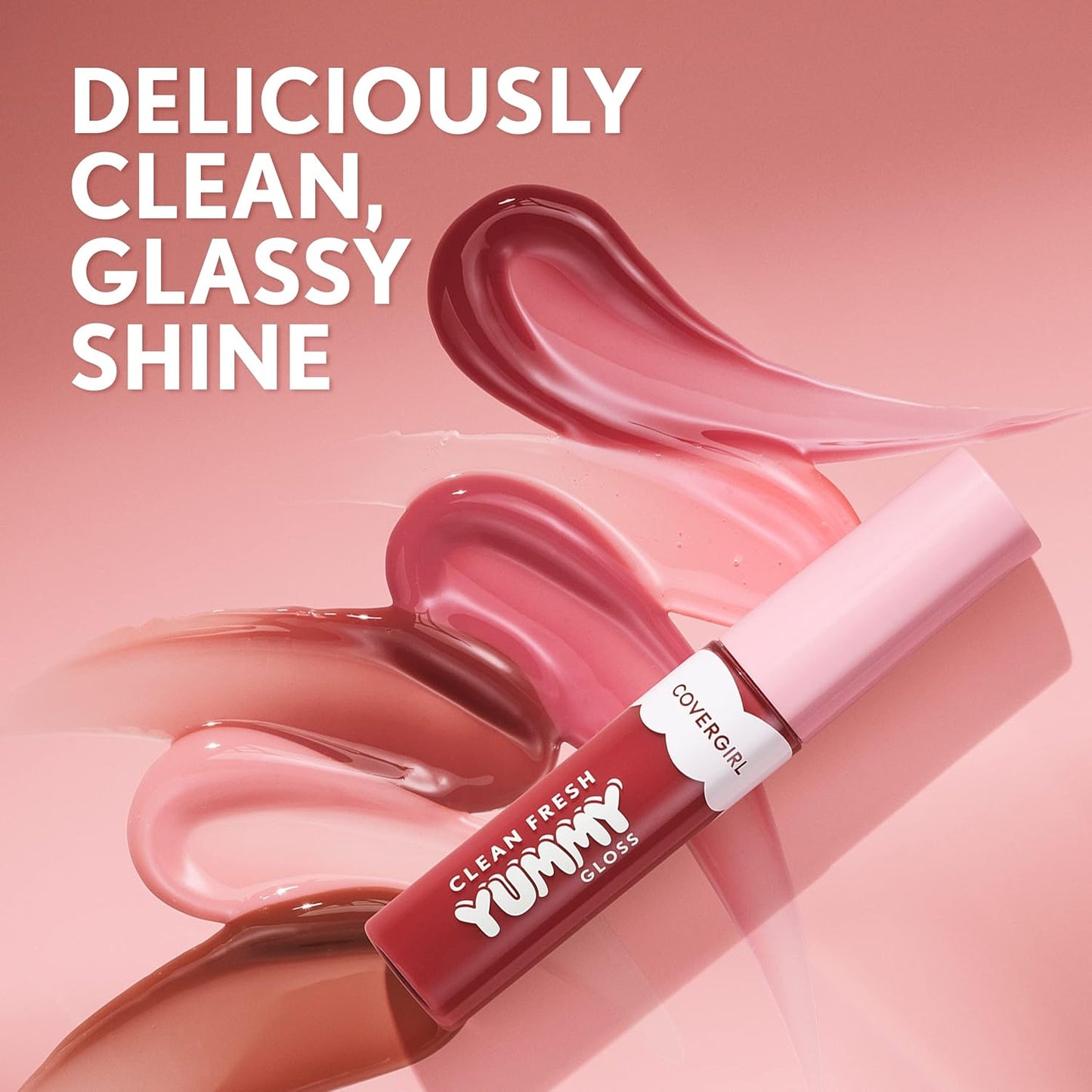 Clean Fresh Yummy Gloss Daylight Collection, Hydrating, Glossy Shine, Vegan Formula, Moonlight Eclipse 60, 0.33Oz