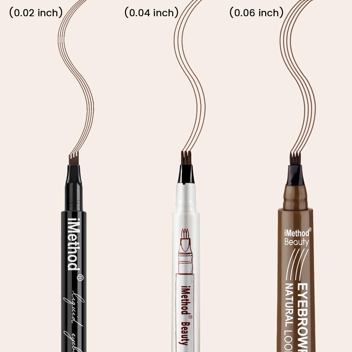 Eyebrow Pen - Upgrade Eyebrow Tattoopen, Eyebrow Makeup, Long Lasting, Waterproof and Smudge-Proof, Light Brown