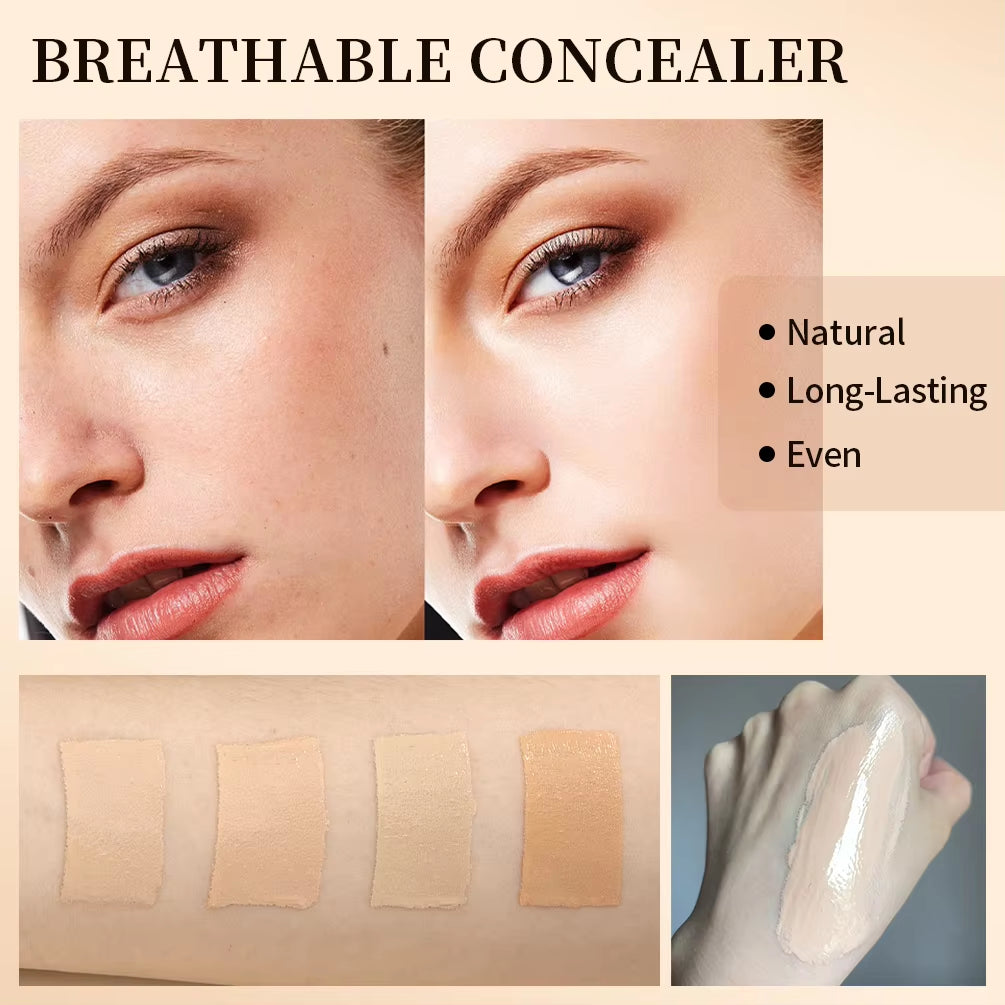 Liquid Foundation Full Concealer Coverage Matte Soft Texture Base Makeup Oil-Control Foundation Cream Long Lasting Face Cosmetic