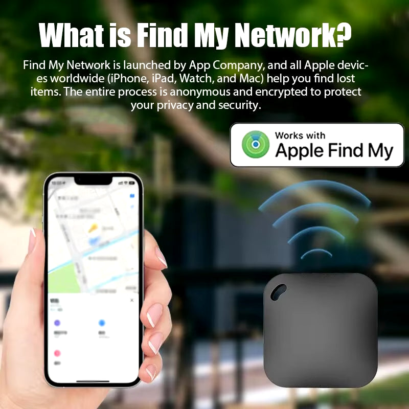 Smart Bluetooth GPS Tracker Work with Apple Find My APP Itag anti Lost Reminder Device MFI Rated Locator Car Key Pet Kids Finder