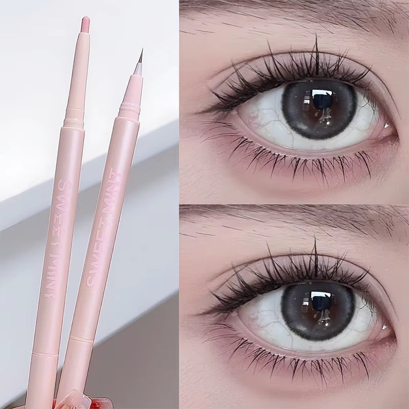 Double Ended Lying Silkworm Pencil Mulitfuntional Highlighter Makeup Pen Nude Liquid Contour Liner Eye Brightener Make up Stick