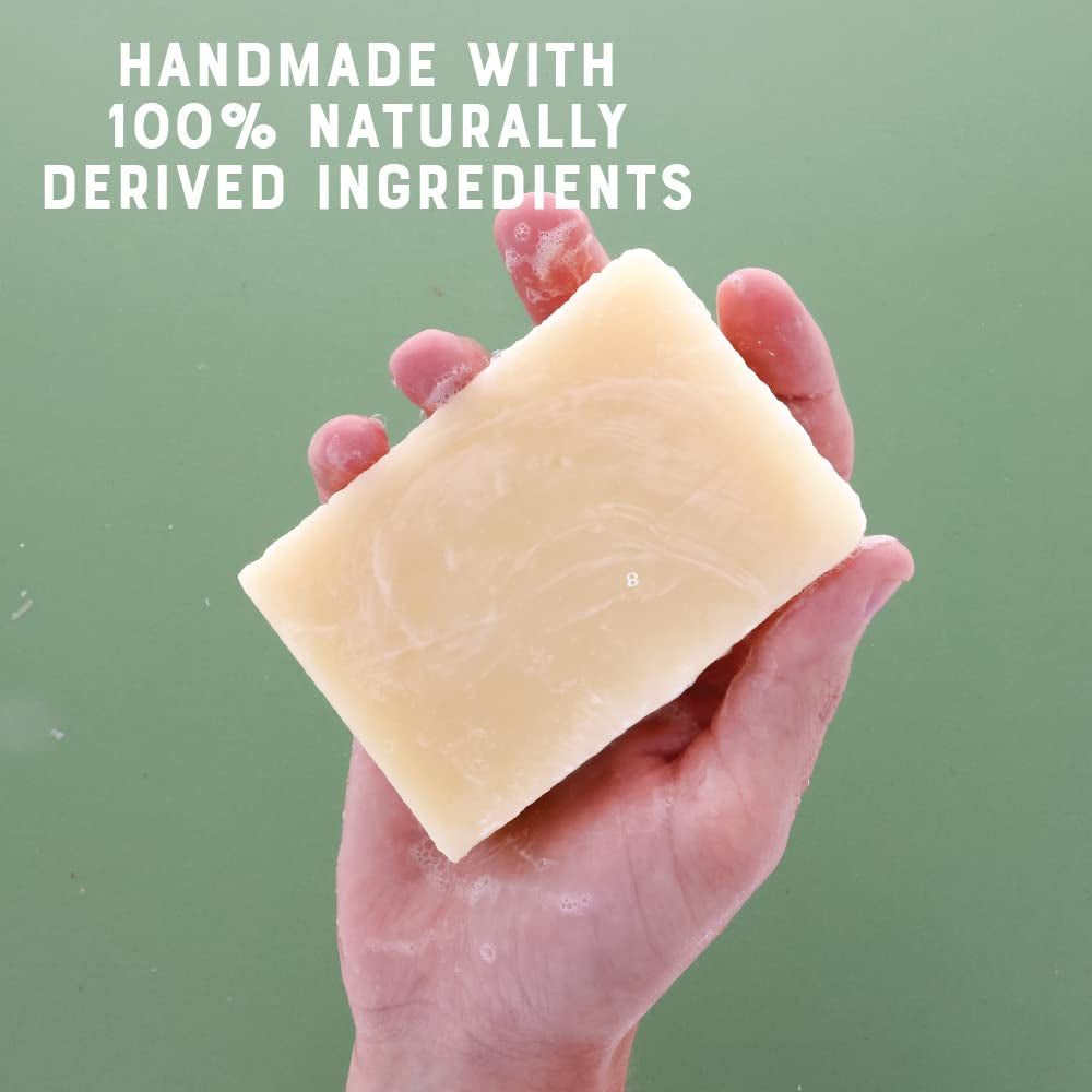 Lemongrass and Ginger Soap - Handmade Castile Lemongrass Soap W/Shea and Cocoa Butter | Moisturizing Bar Soap W/Ginger Essential Oil | Natural Bar Soap | Vegan| Gluten Free| 4.25Oz