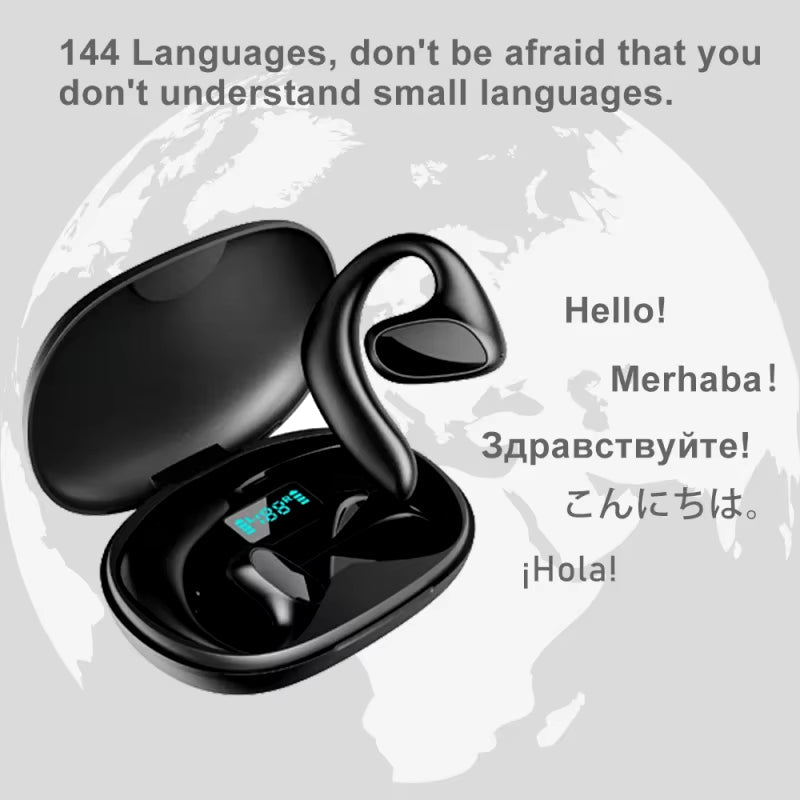 Translation Headphones 144 M8 Translator Languages Instant Smart Voice Translator Wireless Bluetooth Translator Earphone