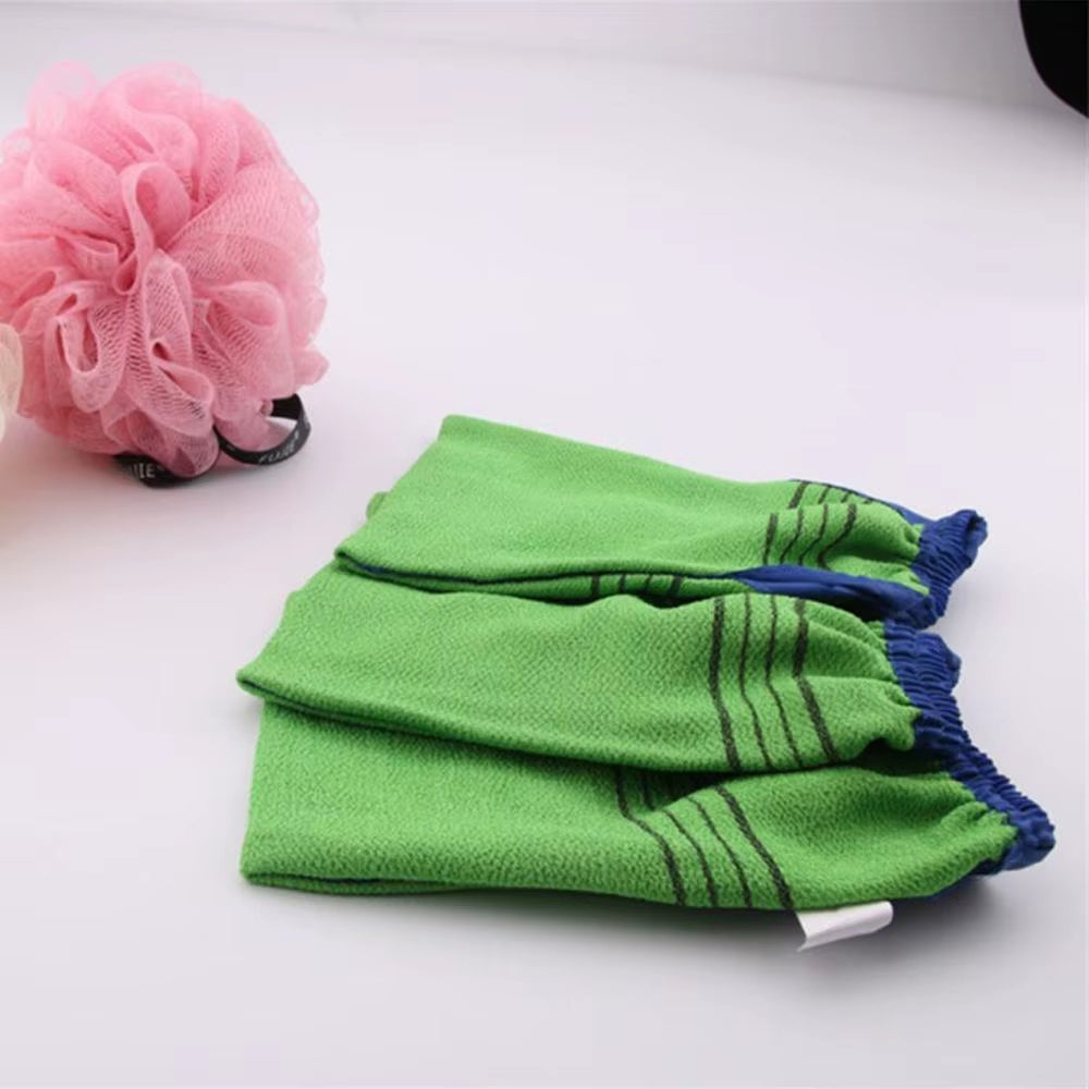 Double-Sided Towel Korean Exfoliating Bath Washcloth Body Scrub Shower Towel Portable for Adults Coarse Grain Towel