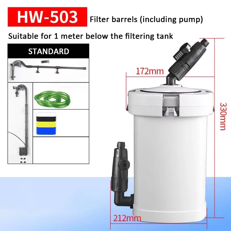 SUN SUN Large Aquarium External Low Water Filter Barrel Water Purification UV Fish Tank External Filter Material Filter Element