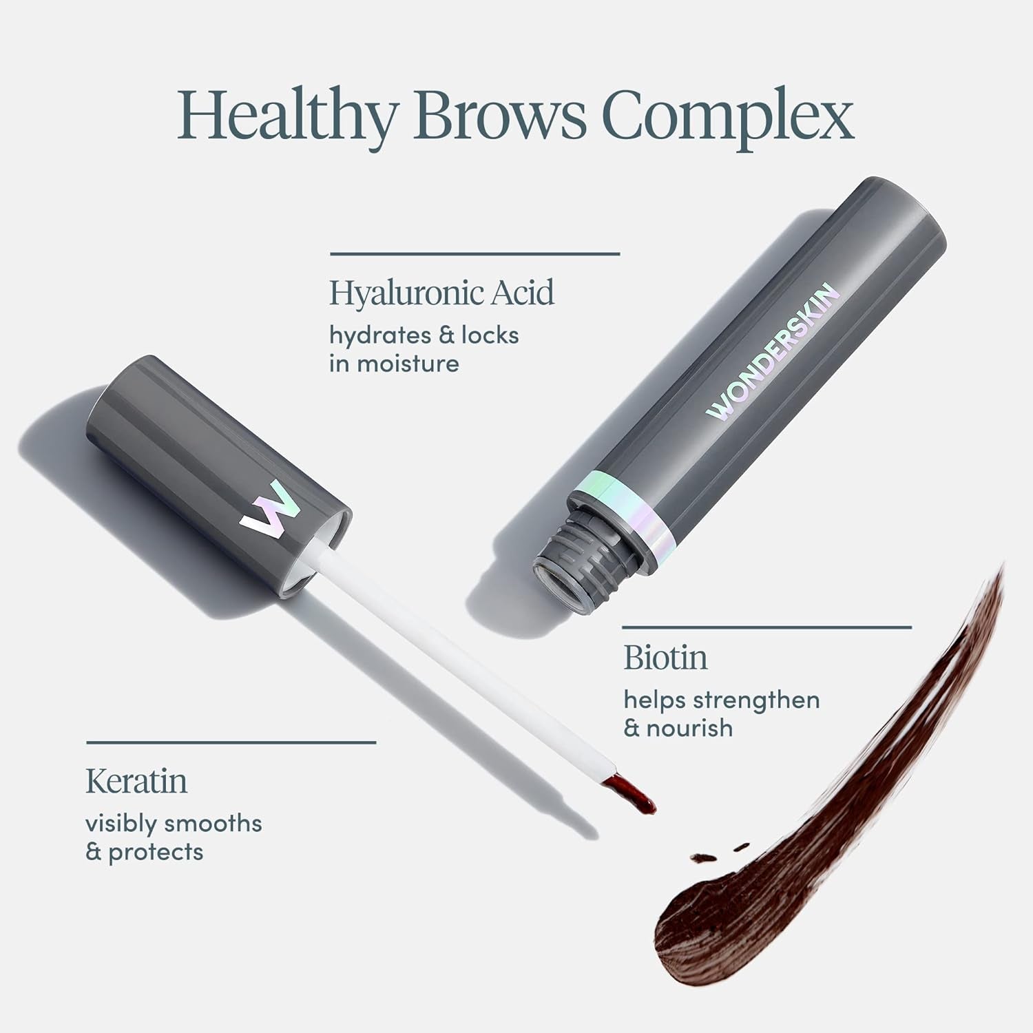 Dream Brow Eye Brow Gel, Waterproof Eyebrow Filler, Long Lasting Eyebrow Mascara, Transfer Proof Brown Tinted Brow Gel (Brunette)