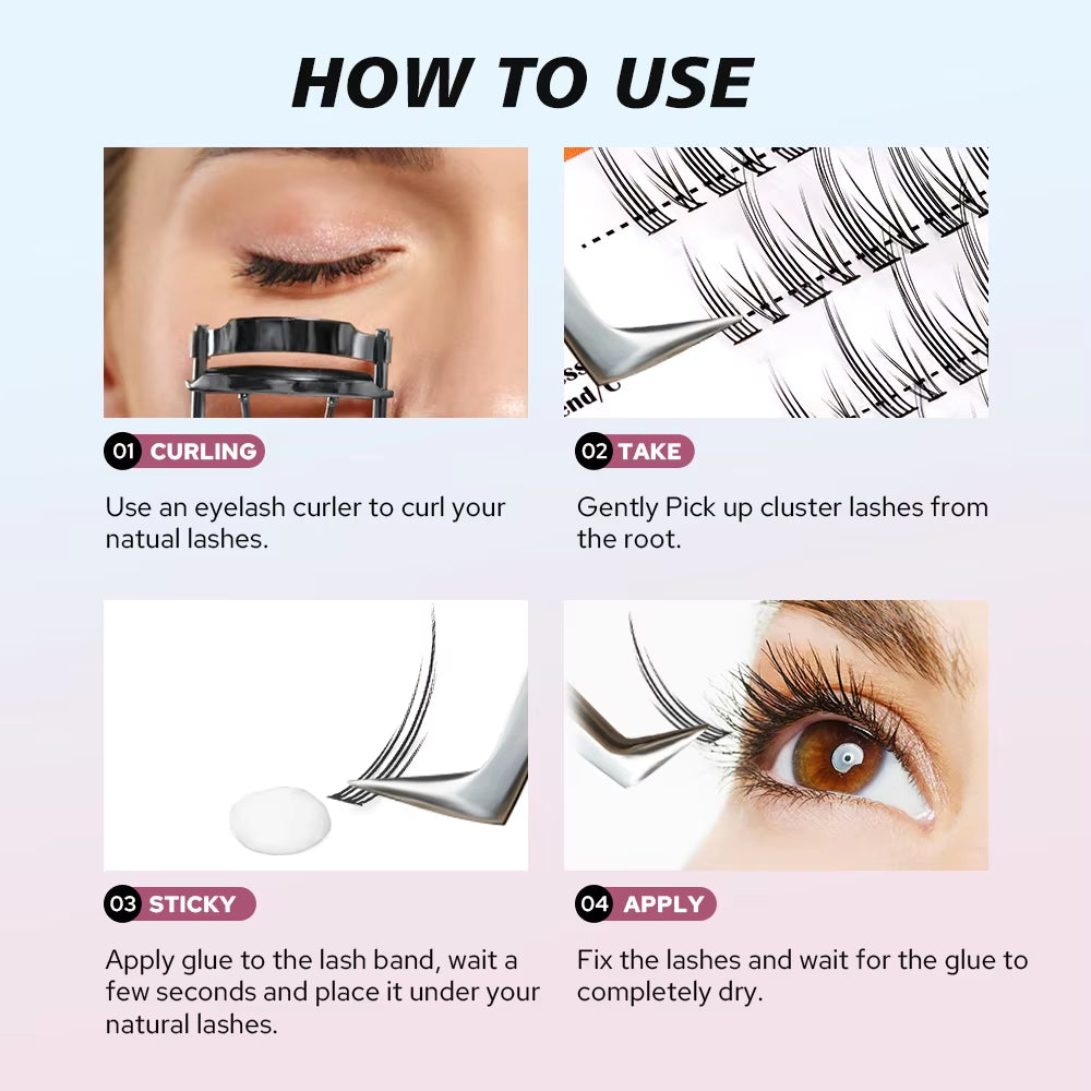 7G Professional Quick Dry Eyelash Glue 3 Colors False Eyelash Extension Long Lasting Waterproof Beauty Adhesive Makeup Tools