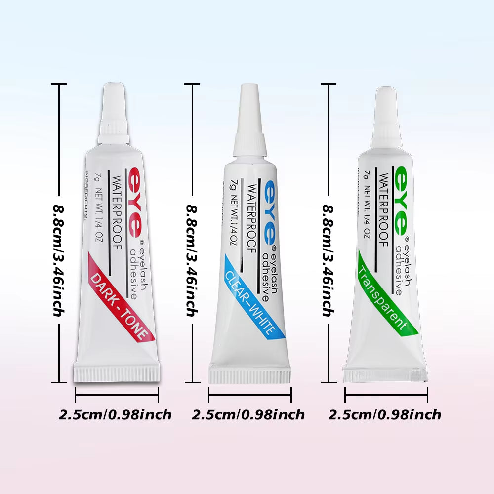 7G Professional Quick Dry Eyelash Glue 3 Colors False Eyelash Extension Long Lasting Waterproof Beauty Adhesive Makeup Tools