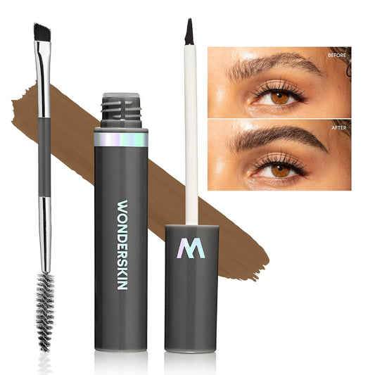 Dream Brow Eye Brow Gel, Waterproof Eyebrow Filler, Long Lasting Eyebrow Mascara, Transfer Proof Brown Tinted Brow Gel (Brunette)