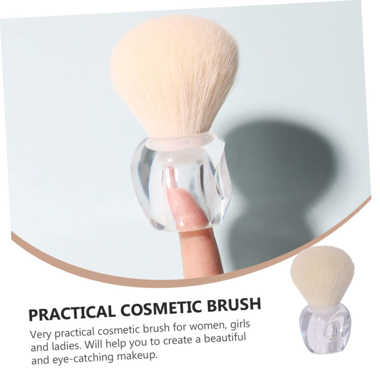 Beauty Makeup Brush Women Cosmetics Brush Foundation Brush Makeup Blush Brush Blending Blush Brush Loose Powder Brush Makeup Brush Tool Brush for Makeup Fluffy Blush Brush