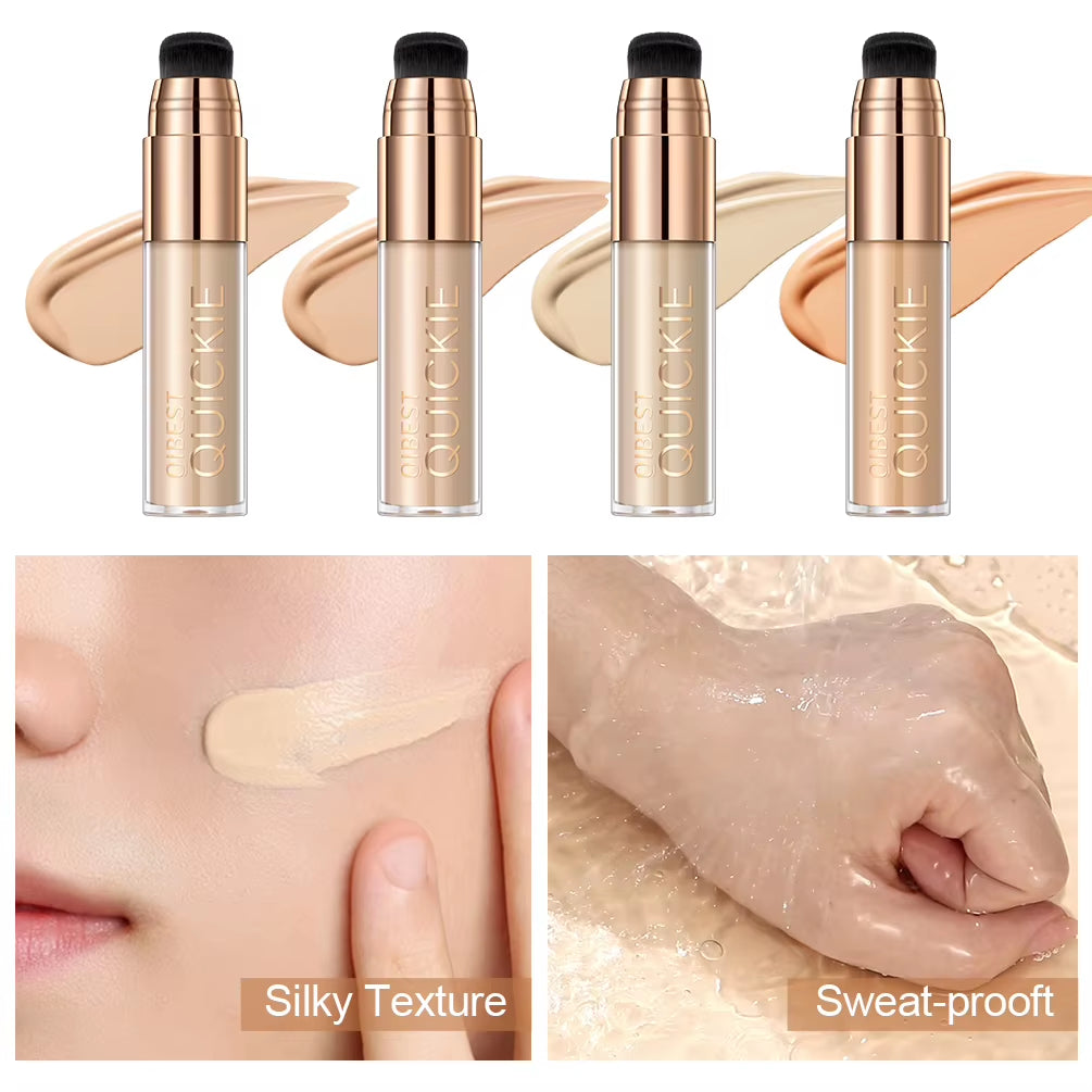 Liquid Foundation Full Concealer Coverage Matte Soft Texture Base Makeup Oil-Control Foundation Cream Long Lasting Face Cosmetic