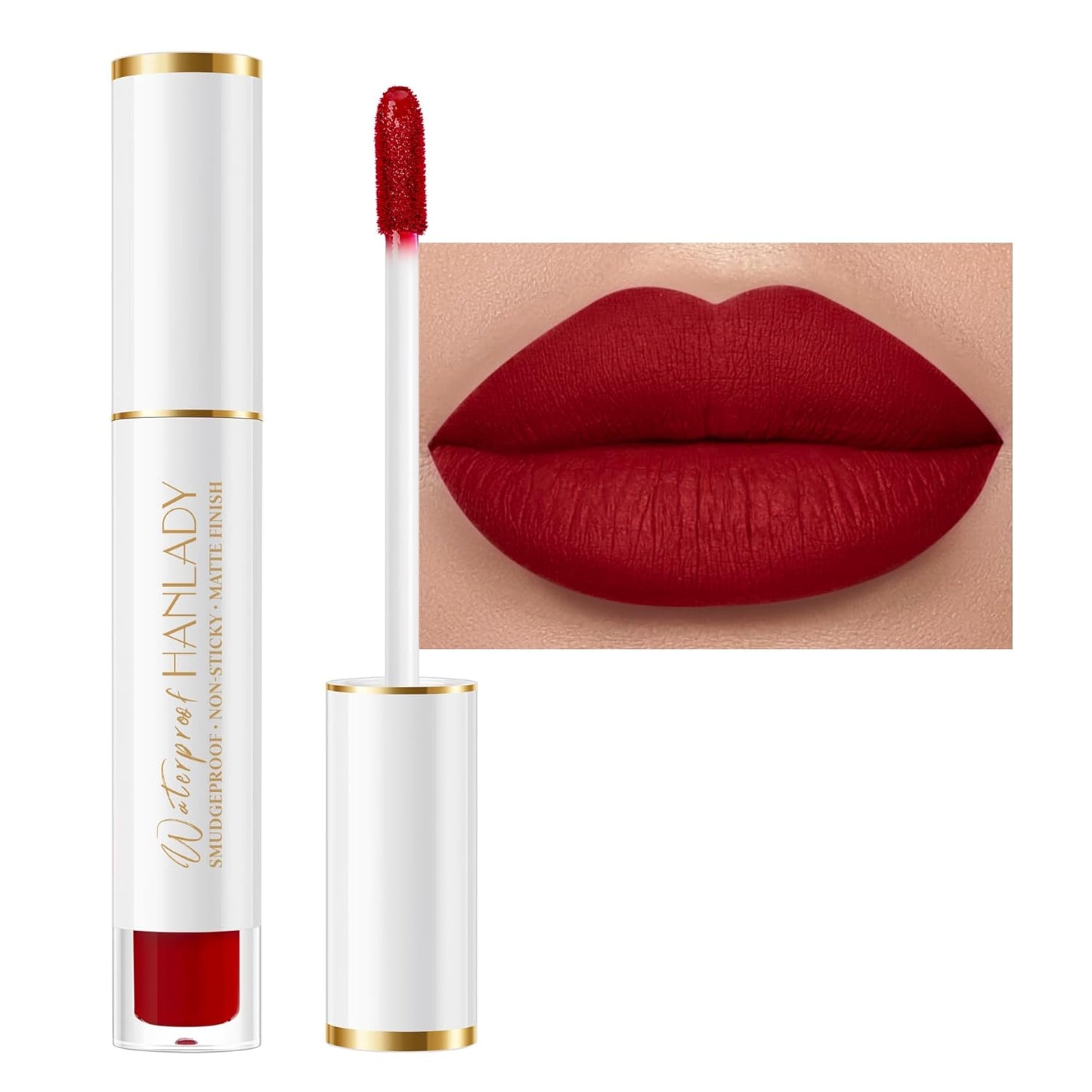 Red Lipstick Long Lasting Lipsticks for Women Pigmented Smudgeproof Transferproof Vegan Cruelty Free Lip Makeup, A13 True Love